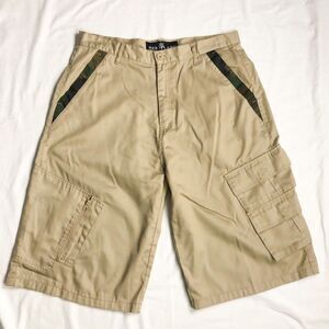 Red Ape Mens Cargo Shorts Size 36 Tan Khaki Cargo‎ Cotton Blend EUC